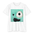 Core Cute Fuzzy Monster T-Shirt — Teal Plush Face Graphic Tee