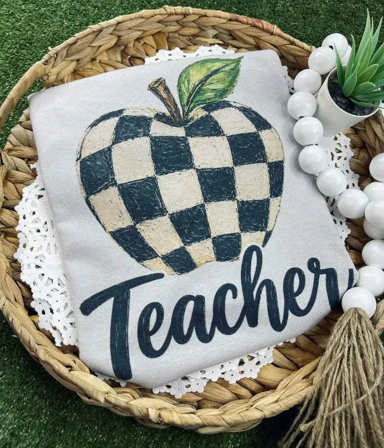 Checkered Teacher (Sublimation  Port & Co)