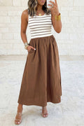 Patchwork Maxi Dress L